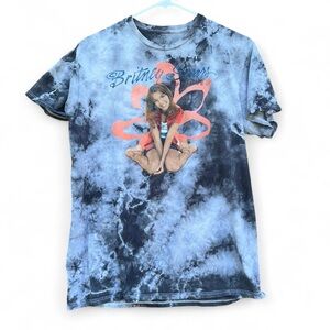 Britney Spears Small Gray Tie Dyed Tee Shirt